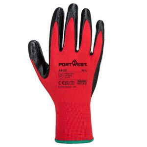 A310 Flexo Grip Nitrile Glove in grey and white, featuring a durable nitrile palm coating, breathable seamless liner, and lightweight design for superior dexterity and comfort.