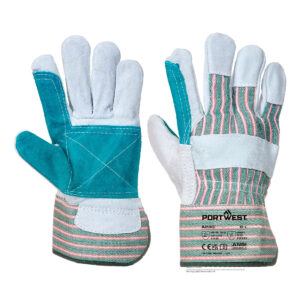 A230 - Leather Rigger 365 Cow Split Reinforced Palm Glove